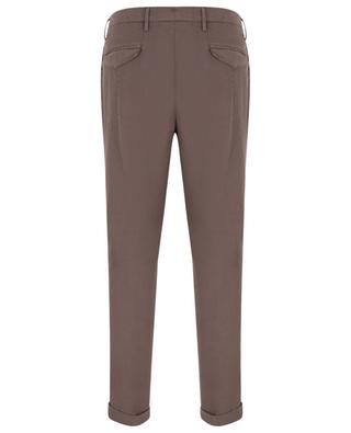 Slim fit chino linen and cotton trousers B SETTECENTO