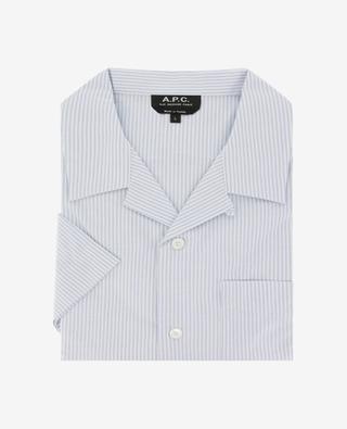 Lloyd short-sleeved striped organic cotton shirt A.P.C.