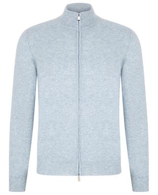 Favonio full-zip cashmere and linen cardigan with stand-up collar FEDELI