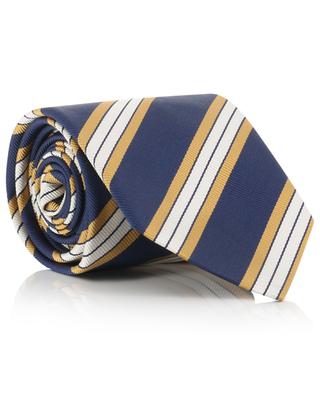 Silk tie with diagonal stripes FIORIO