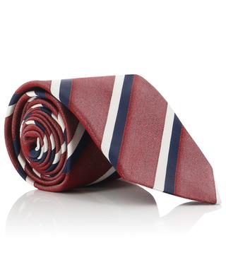 Krawatte mit diagonalen Streifen aus Seide FIORIO