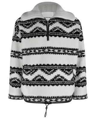 Marlo patterned teddy fleece sweatshirt ISABEL MARANT