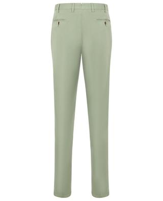 City cotton and silk slim fit chino trousers GERMANO