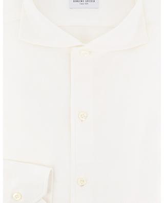 Solid-coloured cotton long-sleeved shirt GIAMPAOLO