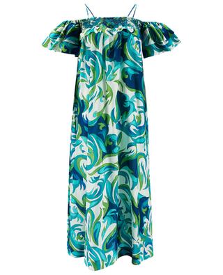 Gemustertes Midi Kleid aus seidiger Baumwolle Cezanne JOYCE & GIRLS