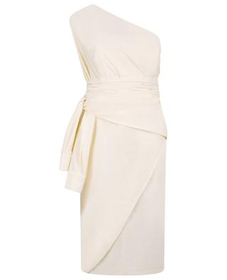 Kurzes asymmetrisches drapiertes Kleid aus Baumwolle JACOB COHEN COUTURE