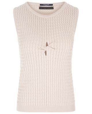 Sleeveless cable-knit top JACOB COHEN COUTURE