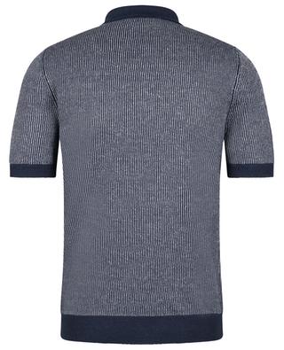 Kurzärmeliges Polohemd aus Leinen und Baumwolle GRAN SASSO