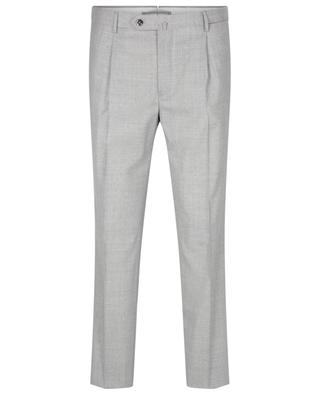 Pantalon slim en laine chinée Pattern 54 Tapered Fit INCOTEX