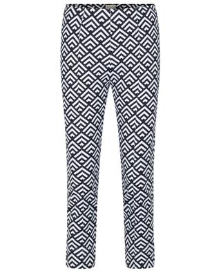 Capri geometric print slim fit trousers SEDUCTIVE
