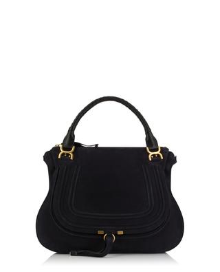 Marcie Large suede and smooth leather shoulder bag CHLOE