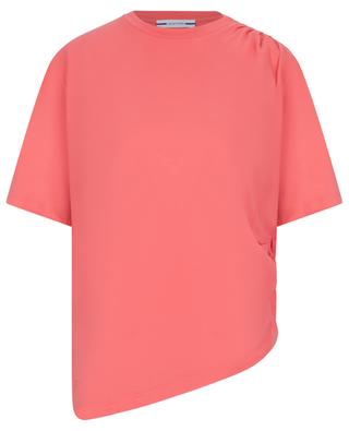 Asymmetric short-sleeved T-shirt with gathers JACOB COHEN