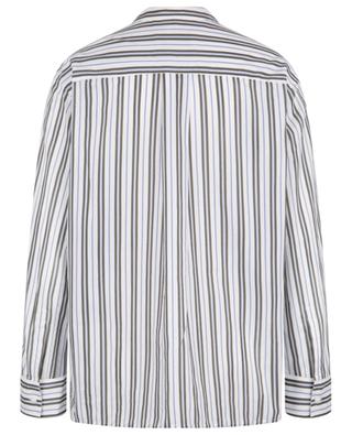 Striped cotton long-sleeved blouse YVES SALOMON