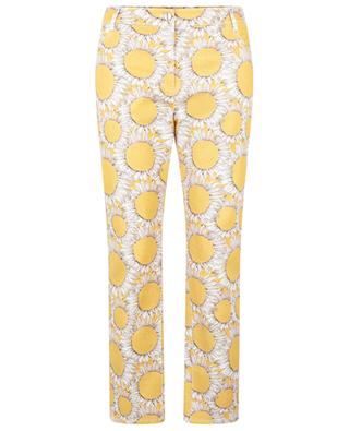 Maru cropped straight-leg sunflower printed jeans AKRIS PUNTO