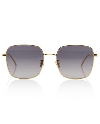 Ultrathin rectangular golden metal sunglasses BOTTEGA VENETA