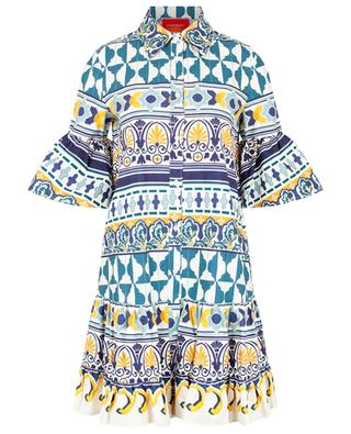 Mini-Popeline-Kleid mit Schoss Choux Casareale Small Placée LA DOUBLEJ