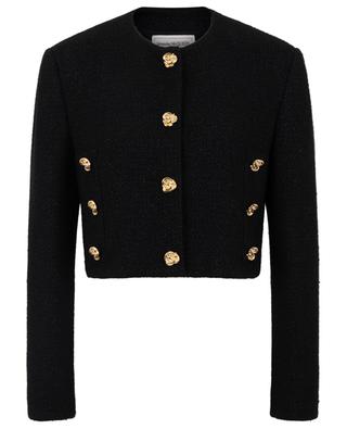 Knots cropped tweed jacket with golden buttons ALEXANDER MC QUEEN