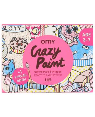 Lily Crazy Paint colouring poaster OMY