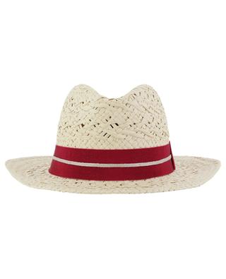 Braided paper panama hat with ribbon GI'N'GI