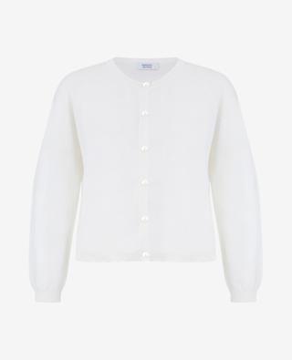 Fine button-down crewneck cotton and cashmere cardigan BONGENIE GRIEDER
