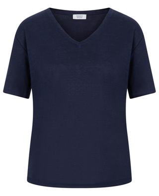 Linen short-sleeved V-neck T-shirt BONGENIE GRIEDER