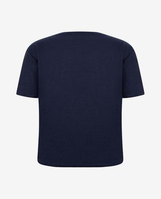 T-Shirt mit kurzen Ärmeln und V-Ausschnitt aus Leinen BONGENIE GRIEDER