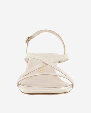 Oasis 50 Slingback heeled patent leather sandals STUART WEITZMAN