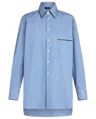 Striped oversize shirt with velvet piping ETRO