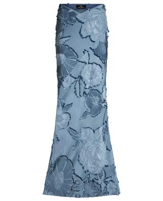 Floral fil coupé jacquard mermaid maxi skirt ETRO