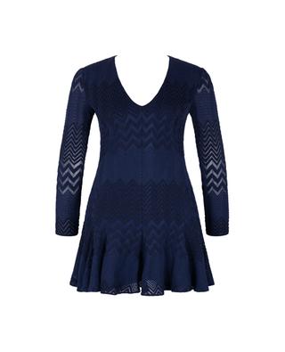 Short cinched chevron knit dress MISSONI