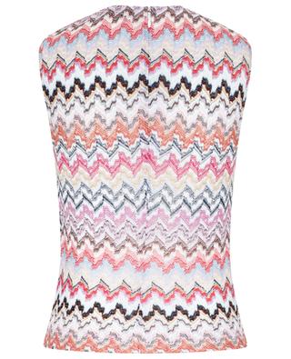 Psychedelic pattern adorned sleeveless knit top MISSONI