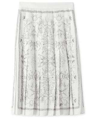 Fabula printed silk twill pleated skirt FABIANA FILIPPI