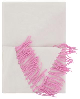 Wool and cashmere fringed triangular scarf HERZEN'S ANGELEHEIT