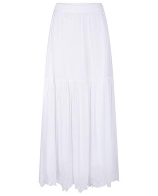 Antoinette long tiered flounced embroidered skirt VANESSA BRUNO