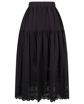Aora long flared skirt with openwork embroidery VANESSA BRUNO