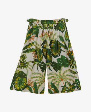 Pantalon large taille haute en lin Tropical Forest FARM RIO