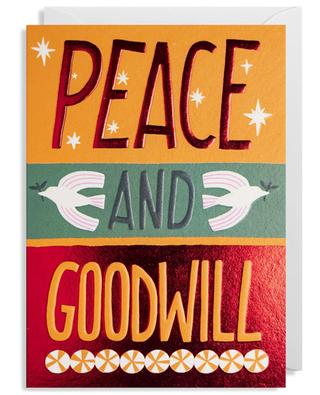 Peace and Goodwill greeting card LAGOM DESIGN