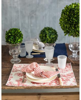 Tischset aus beschichteter Baumwolle Toile de Jouy BORGO DELLE TOVAGLIE