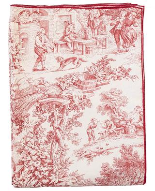 Toile de Jouy rectangular cotton tablecloth BORGO DELLE TOVAGLIE