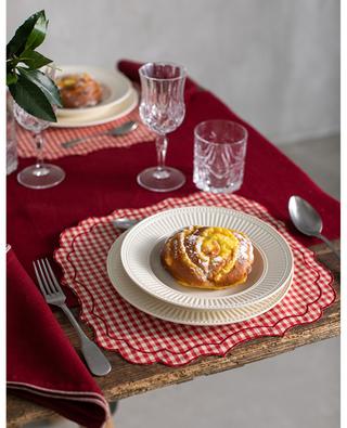 Vichy Rosso gingham check placemat in coated cotton BORGO DELLE TOVAGLIE