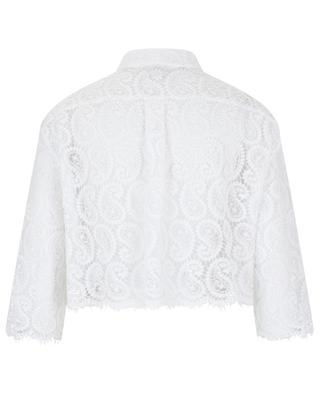 Paisley macramé cropped blouse GIAMBATTISTA VALLI