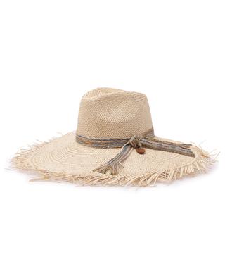 Canova frayed large-brimmed straw hat CATARZI 1910