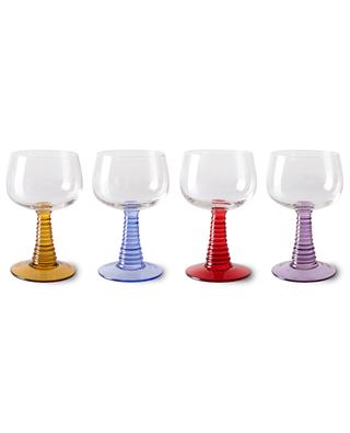 Swirl set of 4 wine glasses HKLIVING