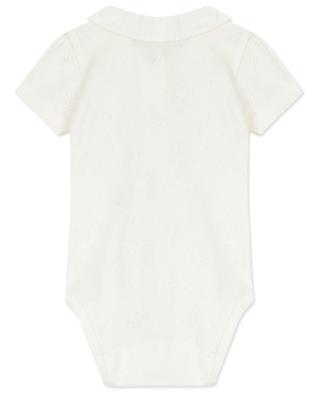Short-sleeved openwork organic cotton baby bodysuit TARTINE ET CHOCOLAT