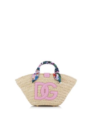 Kendra Small woven flower adorned tote bag DOLCE & GABBANA