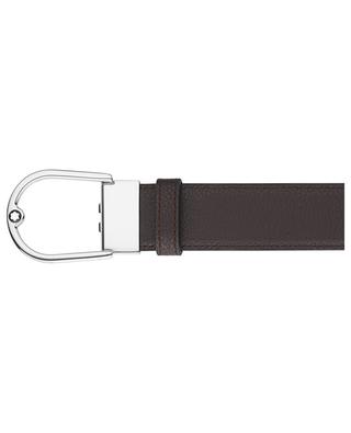 Horseshoe Buckle reversible grained leather belt - 35 mm MONTBLANC