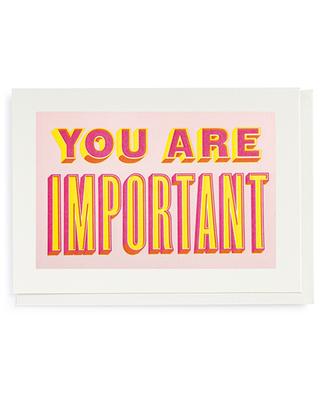 You Are Important card with envelope ARCHIVIST