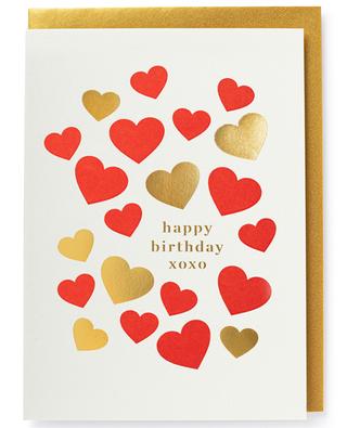 Happy Birthday XOXO post card ARCHIVIST