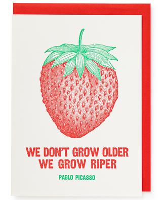 Carte d'anniversaire Strawberry fruit ARCHIVIST