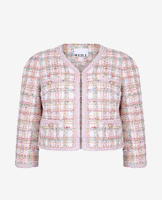 Taly Pastel checked tweed jacket WEILL